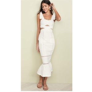 Alice McCall white midi summer dress. Size 2